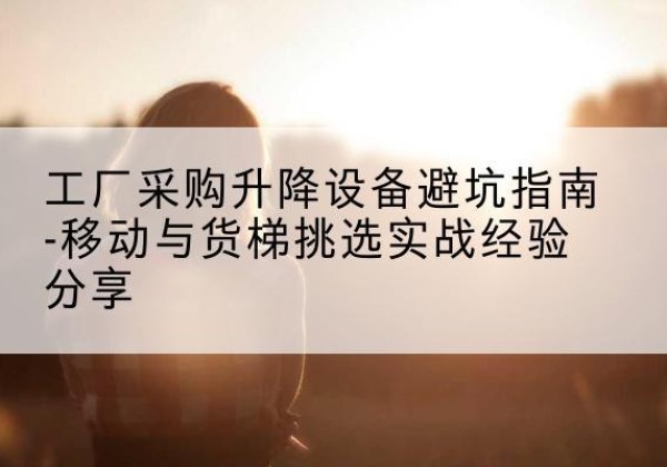 和政移动式升降机怎么选-工厂采购升降设备避坑指南-移动与货梯挑选实战经验分享